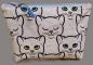 Preview: Kosmetiktasche Täschchen Katzen Katzenköpfe