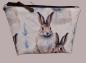 Preview: Kosmetiktasche Täschchen wasserabweisend Hase