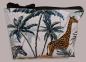 Preview: Kosmetiktasche Täschchen Baumwolle  Giraffen