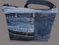 Preview: große Handtasche Patchwork Upcycling Jeanstasche klassisch
