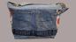 Preview: größere Handtasche Jeans Upcycling Jeanstasche Blumen