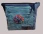Preview: mittlere Kosmetiktasche Allzwecktasche Jeans Upcycling