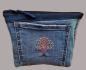 Preview: mittlere Kosmetiktasche Allzwecktasche Jeans Upcycling