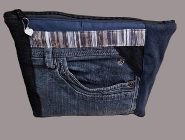 Kosmetiktasche Allzwecktasche Jeans Upcycling