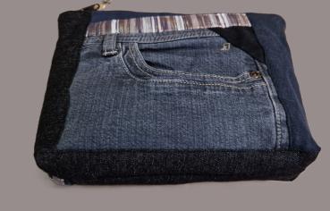Kosmetiktasche Allzwecktasche Jeans Upcycling