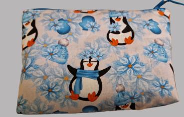 Kosmetiktasche Täschchen Pinguine Eisblumen