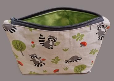 Kosmetiktasche Täschchen Waschbären