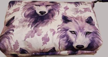 Kosmetiktasche Täschchen Wolf