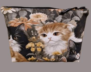Kosmetiktasche Täschchen  Katzen