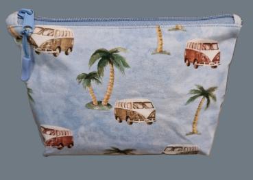 Kosmetiktasche Täschchen  Bulli Palmen