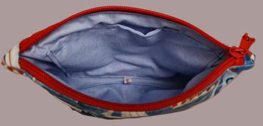 Kosmetiktasche Täschchen Velours Maritim