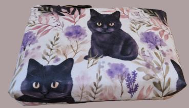 Kosmetiktasche Täschchen Baumwolle  Katzen