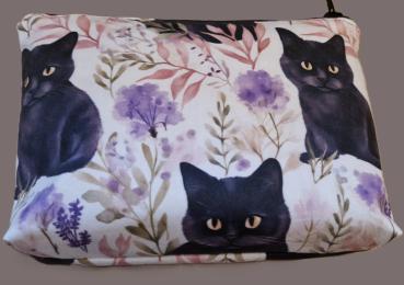 Kosmetiktasche Täschchen Baumwolle  Katzen