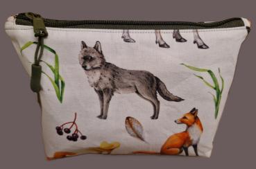 Kosmetiktasche Täschchen Baumwolle Waldtiere
