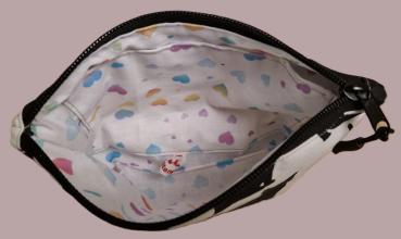 Kosmetiktasche Täschchen Baumwolle schwarze Katzen