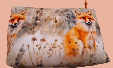 Kosmetiktasche Täschchen Velours Fuchs