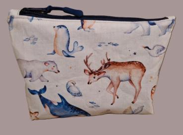 Kosmetiktasche Täschchen Baumwolle Polartiere