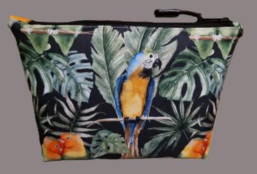 Kosmetiktasche Medikamente Stifte wasserabweisend Papagei Ara