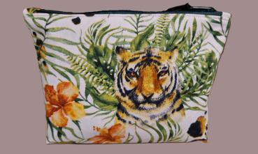 Kosmetiktasche Baumwolle Tiger