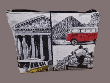 Kosmetiktasche Täschchen Medikamente Krimskrams Baumwolle Bulli