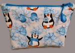 Kosmetiktasche Täschchen Pinguine Eisblumen