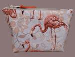 Kosmetiktasche Täschchen wasserabweisend Flamingos