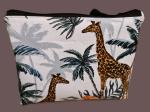 Kosmetiktasche Täschchen Baumwolle  Giraffen
