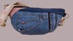 große Bauchtasche Hüfttasche Patchwork Jeans Upcycling